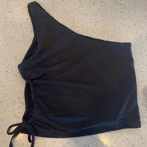 Glassons one shoulder satin top with cutout on side